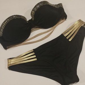 Black and gold studded Victoria’s Secret Bikini